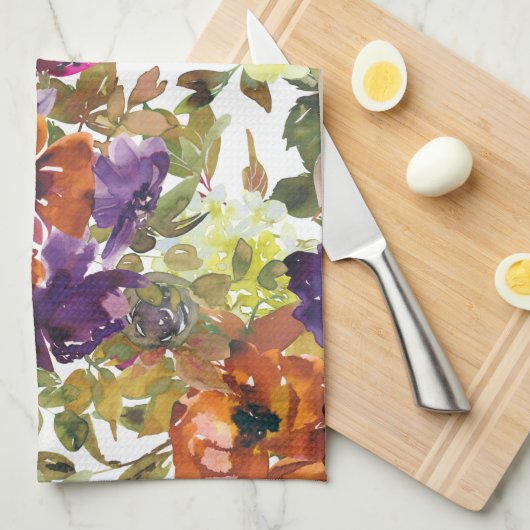 Blumensommerkleid Geschirrtuch (Viertel Falte)