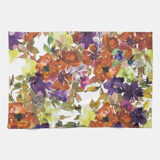 Blumensommerkleid Geschirrtuch (Horizontal)