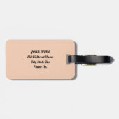 Blumensommerliche Wildblumen Blühen Garten Gepäckanhänger (Rückseite horizontal)