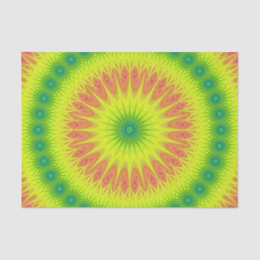 Blumensonne Seidenpapier (Vorderseite)