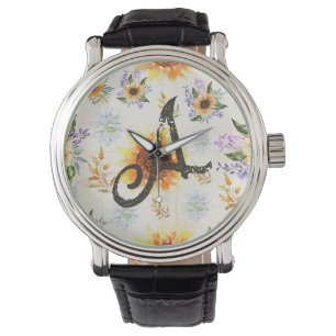 Blumensonnenblume Armbanduhr