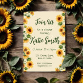 Blumensonnenblume Einladung