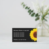 Blumensonnenblume-Entwurf Visitenkarte (Stehend Vorderseite)