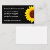 Blumensonnenblume-Entwurf Visitenkarte (Vorne/Hinten)