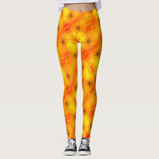 Blumensonnenbrand Leggings (Vorderseite)