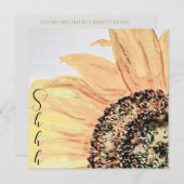 Blumensonnengeburt Überraschung Geburtstagsparty Einladung (Vorne/Hinten)