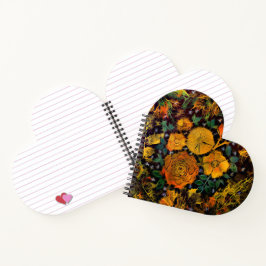 BlumenSparks Heart Shaped Notebook Notizblock