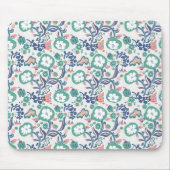 Blumenspass auf weiß drucken mousepad (Vorne)