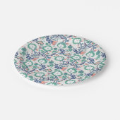 Blumenspass drucken pappteller (Schrägansicht)