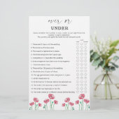 Blumenspiel über oder unter Brautparty (Stehend Vorderseite)