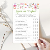 Blumenspiel-Wildblume über oder unter Brautparty