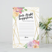 Blumenspiele Brautparty Datum Nachtvorschläge (Stehend Vorderseite)