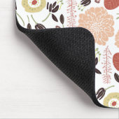 Blumenspielend Botanischer Mix Peach Green Whimsic Mousepad (Ecke)