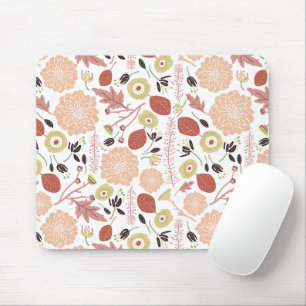 Blumenspielend Botanischer Mix Peach Green Whimsic Mousepad
