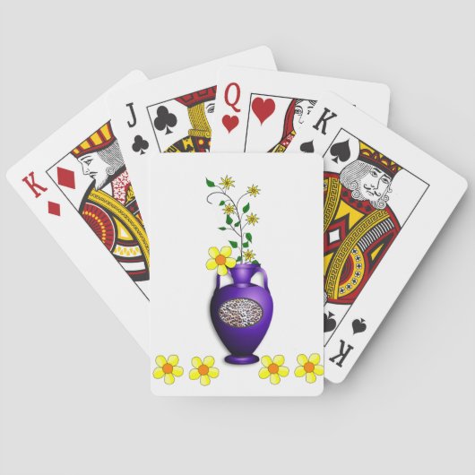 Blumenspielkarten-Deck Spielkarten (Rückseite)