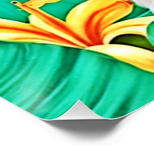 Blumenspielkunst Poster (Ecke)