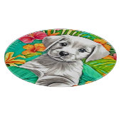 Blumenspielkunst Schneidebrett (Ecke)