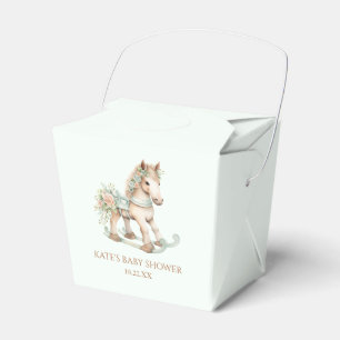 Blumenspielzeug Rocking Horse Babydusche Geschenkschachtel