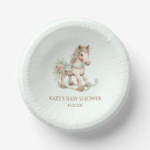 Blumenspielzeug Rocking Horse Babydusche Pappteller (Vorderseite)