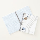 Blumenspiralband Notizblock (Innenseite)