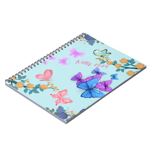 Blumenspirale-Foto-Notebook Notizblock (Linke Seite)