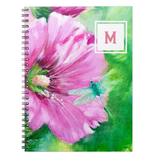 Blumenspirale-Foto-Notebook Notizblock (Vorderseite)