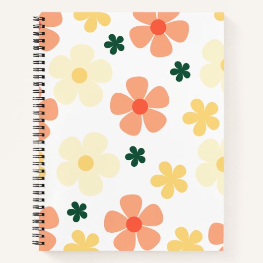 Blumenspirale-Notebook - Bloom with Style Notizblock (Vorderseite)