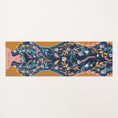 Blumenspiritualität Botanischer Blumenwald Yogamatte (Rückseite (Horizontal))