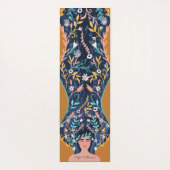 Blumenspiritualität Botanischer Blumenwald Yogamatte (Rückseite)