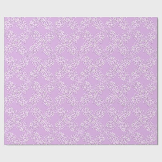 Blumenspitze Geschenkpapier (Flach)