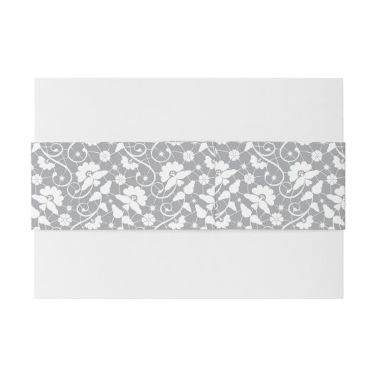 Blumenspitze-Muster Einladungsbanderole (Rückseitenbeispiel)