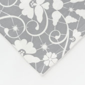 Blumenspitze-Muster Fleecedecke (Ecke)