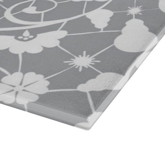 Blumenspitze-Muster Schneidebrett (Ecke)