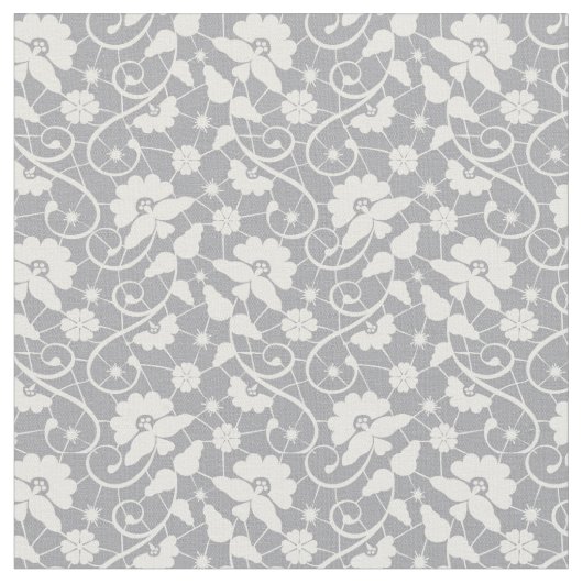 Blumenspitze-Muster Stoff (Nahaufnahme)