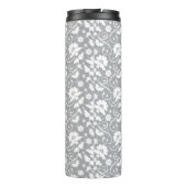 Blumenspitze-Muster Thermosbecher (Rückseite)