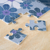 Blumenspitze: Patchwork Nahtloser Hintergrund. Puzzle (Seite)