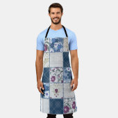 Blumenspitze: Patchwork Nahtloser Hintergrund. Schürze (Getragen)