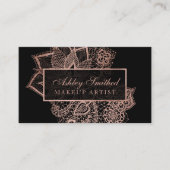 Blumenspitzemake-up des modernen visitenkarte (Vorderseite)