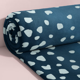 Blumenspitzen Weichblauer Tierdruck Vlies-Deckblat Fleecedecke