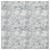 Blumenspitzen Weiße und blaue Muster Stoff (Muster)
