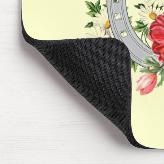 Blumenspray-Hufeisenmausunterlage Mousepad (Ecke)