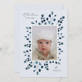 Blumenspray Weihnachtsgebäck Foto Einladung (Vorne/Hinten)