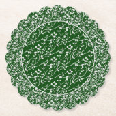 Blumenspray, weiß-grün 6- untersetzer (Vorderseite)