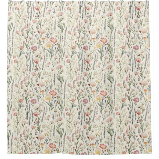 Blumenspringtime-Duschvorhang Duschvorhang (Vorderseite)