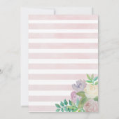 Blumensprinkler mit Liebe-Baby-Dusche Einladung (Rückseite)