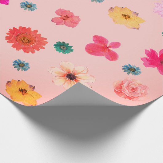 Blumenspulpapier Geschenkpapier (Ecke)
