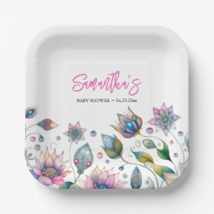 Blumenspülung Pappteller