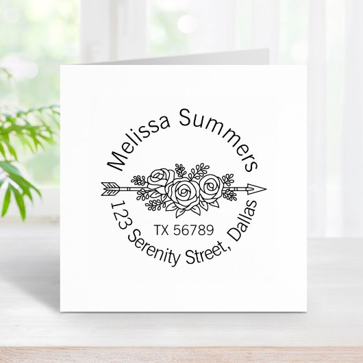 Blumenstamm, Rose-Blume Gummistempel