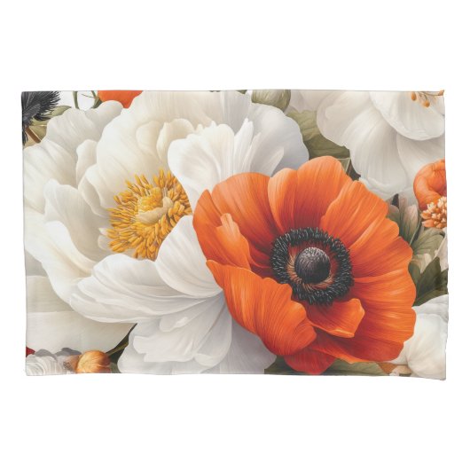 Blumenstandard Kissenbezug (Vorderseite)