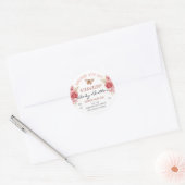 Blumenstäube für kundenspezifische Business Body B Runder Aufkleber (Umschlag)
